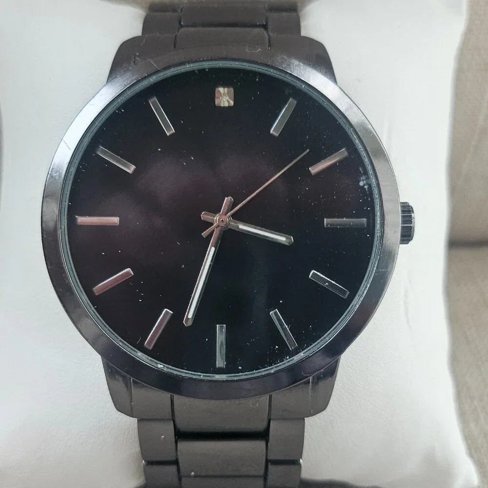 FMD Men Watch Black Tone Analog Wrist Watch